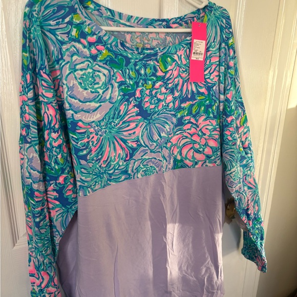 NWT Lilly Pulitzer Finn Top Size XXL Multi In Full Bloom - Picture 4 of 4